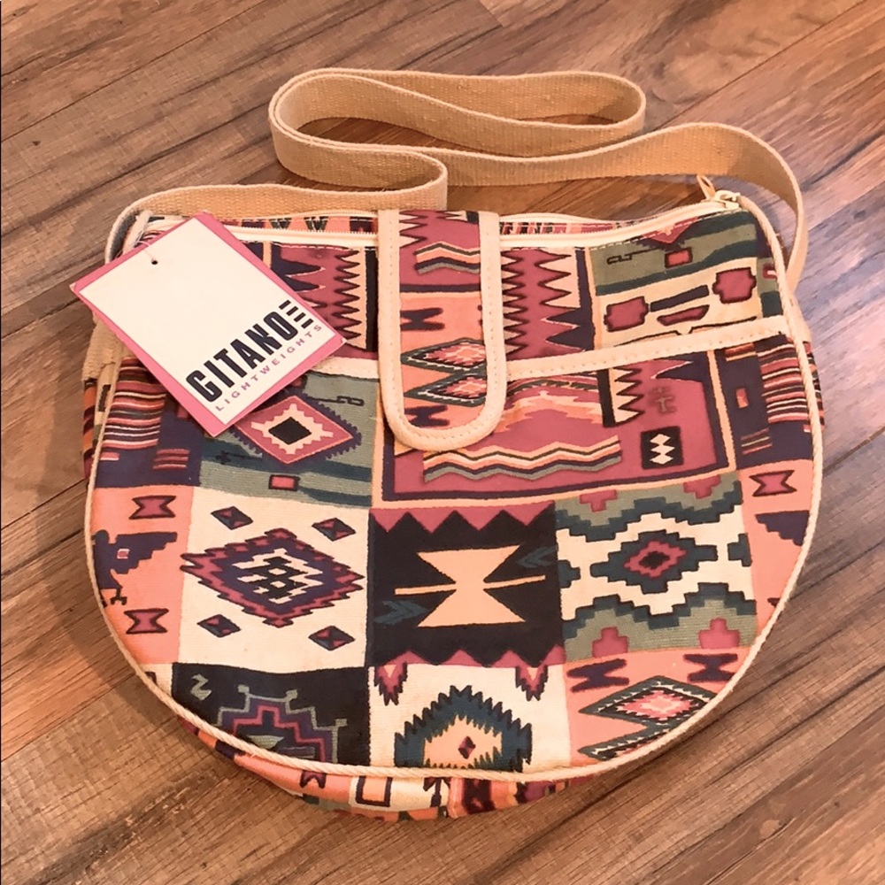VTG 90’s Gitano Canvas Hobo Crossbody Southwestern